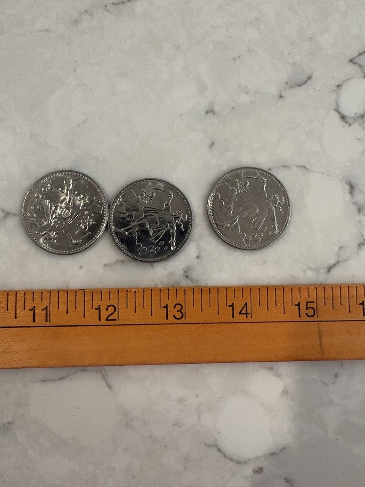 Set Of Three Janos Bartl Palming Coins