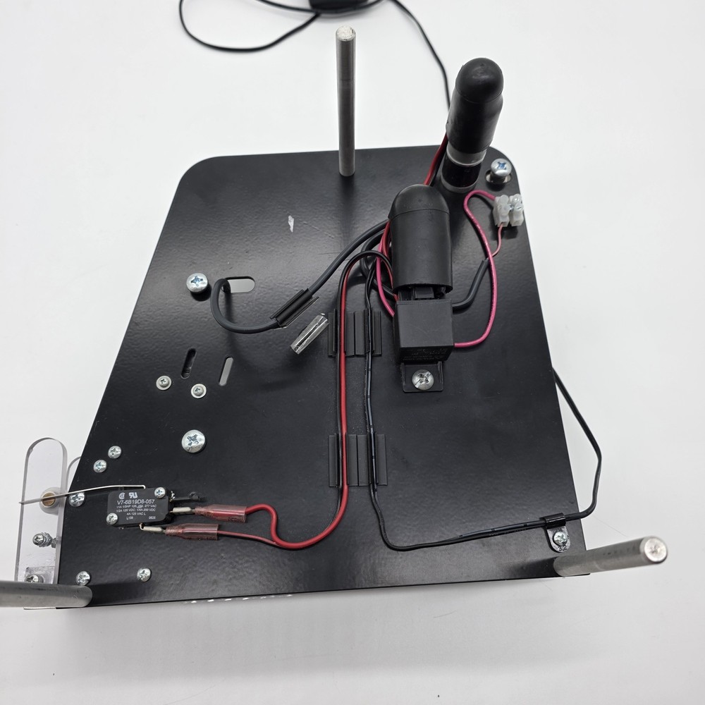 Motorized Label Rewinder Machine Tabletop Acrylic Frame w Power Supply