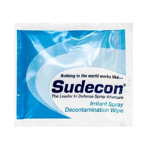 Sudecon Pepper Spray Decontamination wipes - 100 Pack