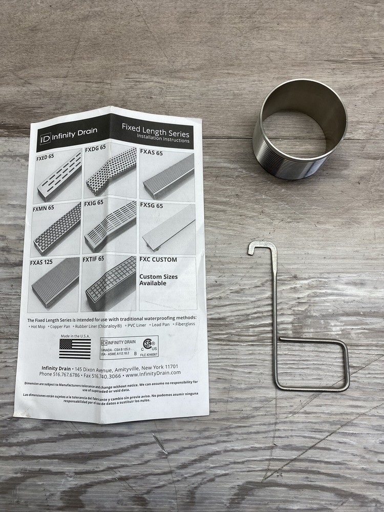 Infinity Drain 32" Linear Drain Kit: Polished Stainless - FXIG 6532 PS