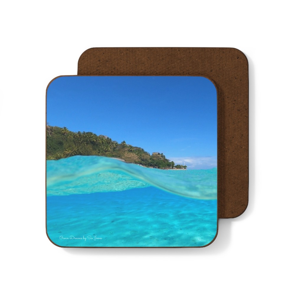 Hardboard Back Coaster- Under Turquoise Waters