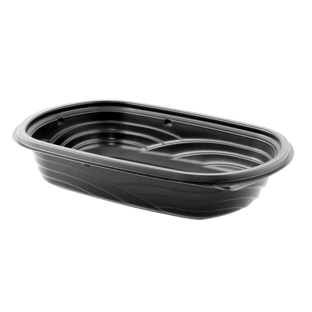 Anchor 4542402 24 oz M424 Entree Microwavable Rectangular Container, Black |