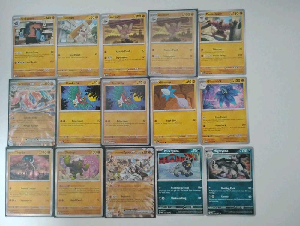 POKÉMON TCG Twilight Masquerade Partial Base Set + Reverse-holos + Ex + 4 FA