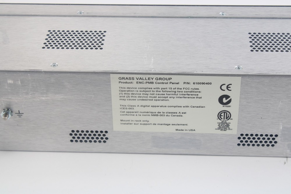 Grass Valley ENC-PMB Control Panel 610090400