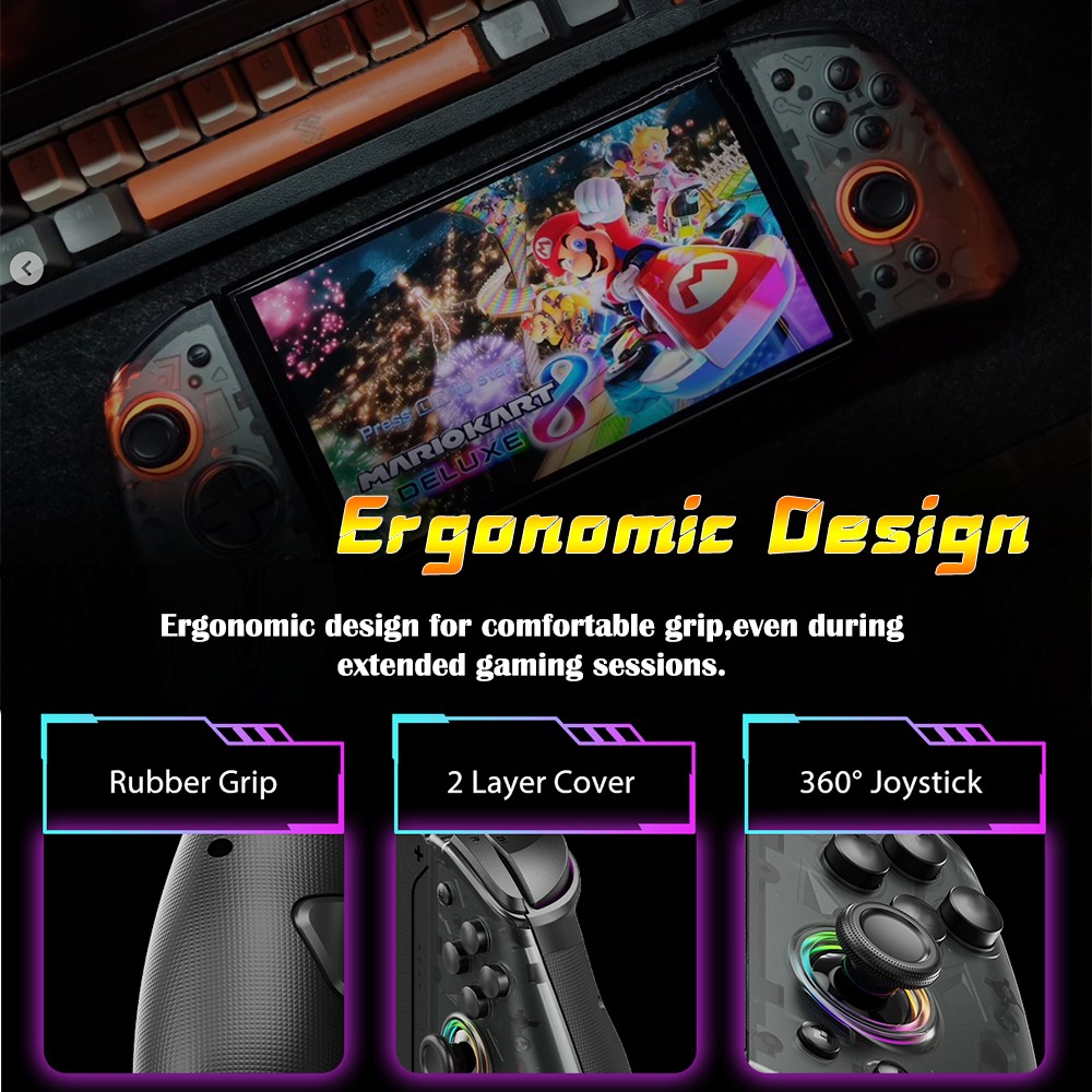 Wireless Joypad Gaming Controller for Nintendo Switch OLED Lite IOS PC Mobile