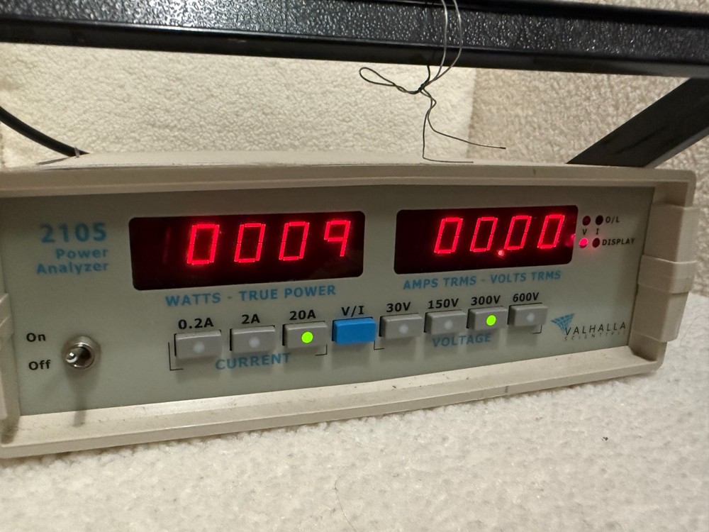 Valhalla Scientific 2105 Wide-Range Power Analyzer