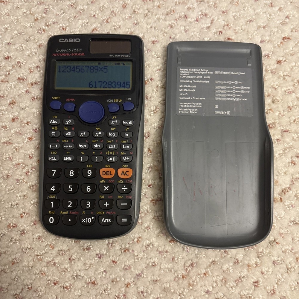 Casio fx-300ES PLUS Scientific Calculator, grey