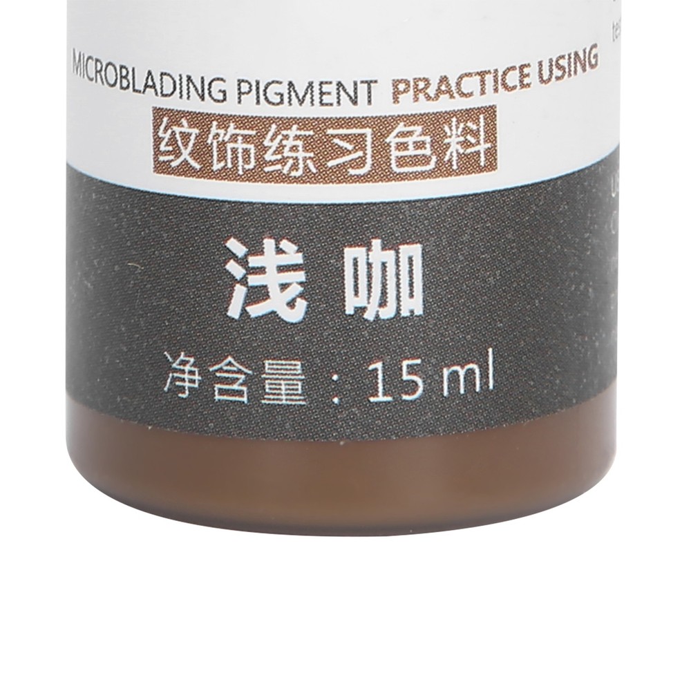 (Light Coffee)15ml Eyebrow Tattoo Pigment Microblading SemiPermanen WT
