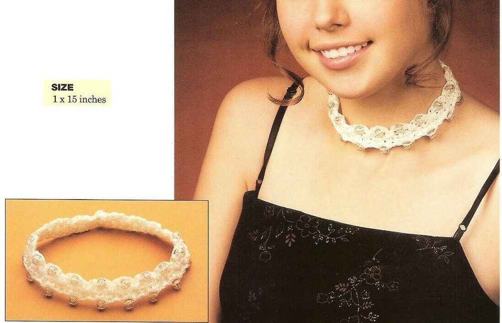 FESTIVE CHOKER CROCHET PATTERN ONLY - LN EYYW