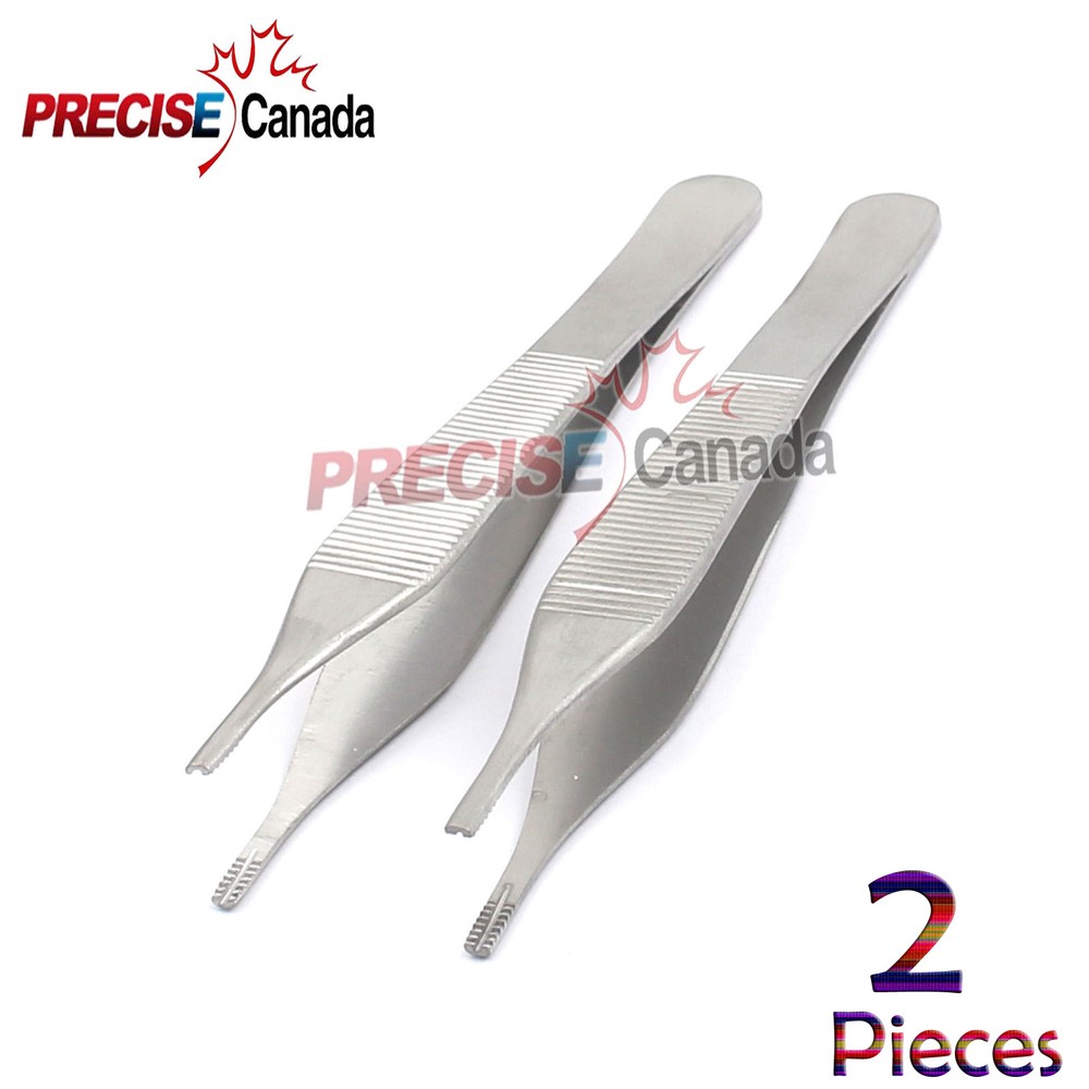 PRECISE CANADA 2 Adson Brown Forceps 4.75"