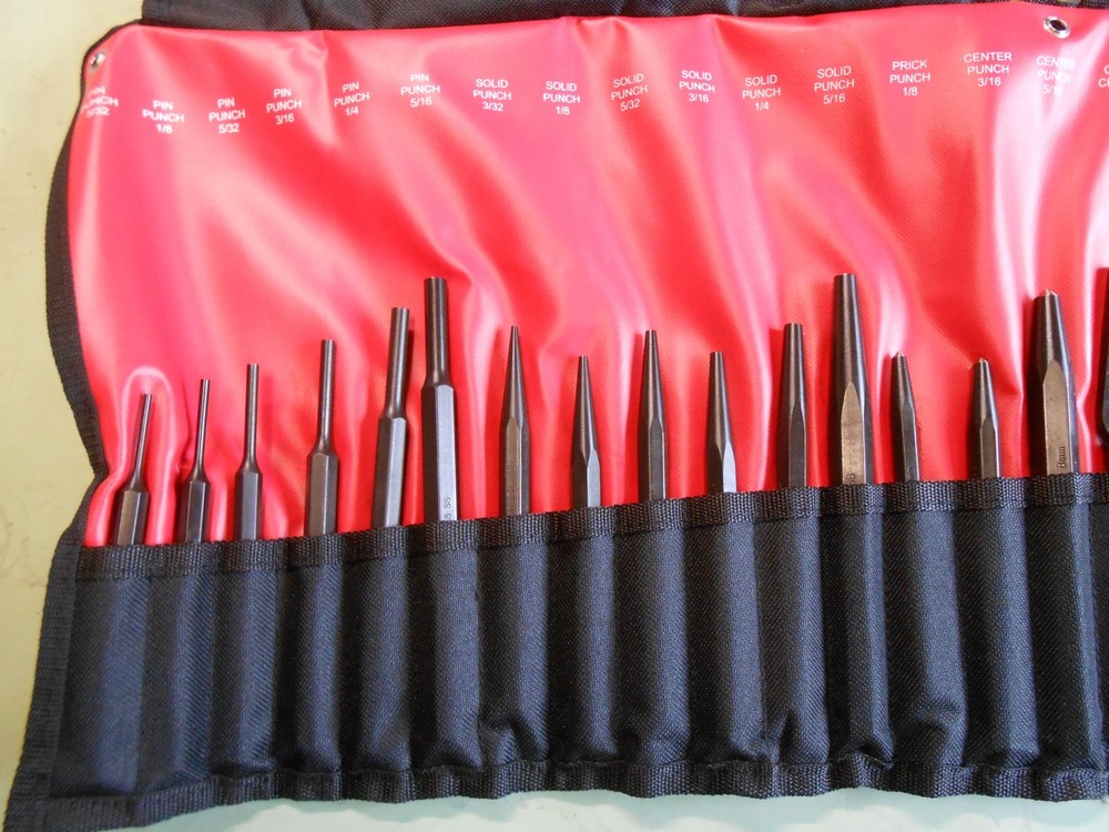 Mayhew Tools 61050 24 Pc. Punch & Chisel Set in Tool Roll