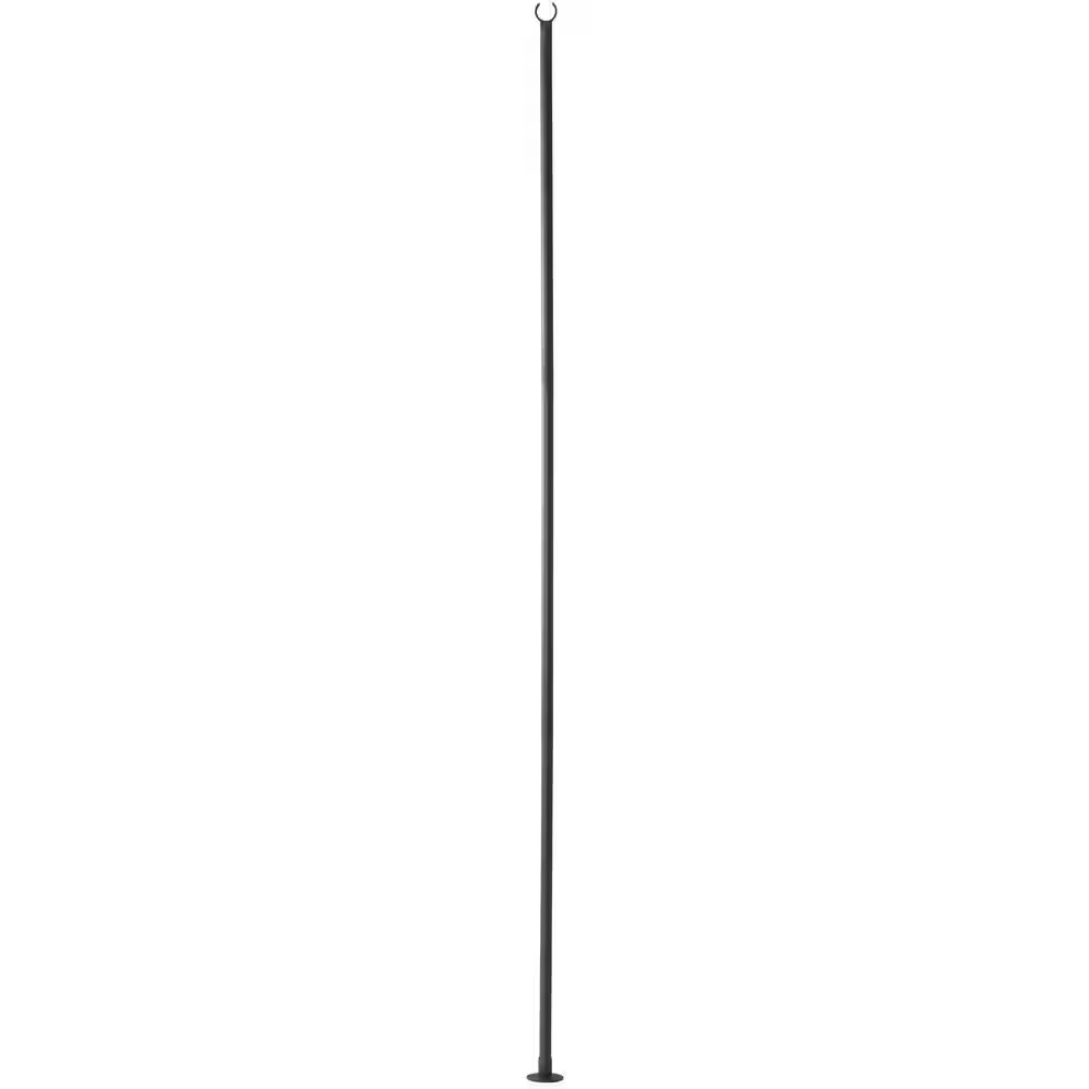 9.8 Ft. String Light Pole in Black (1-Pack)