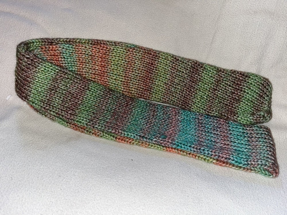 72” Handmade Knitted Knit Dual-Layer Scarf