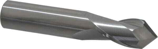 Melin Tool 3/4" Diam, 1-1/2" LOC, 2 Flute, 90? Point Angle, Solid Carbide Dri...