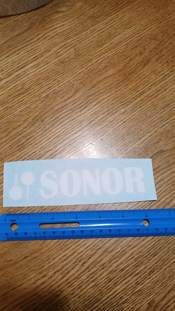 Sonor Bass Drum Head Decal White