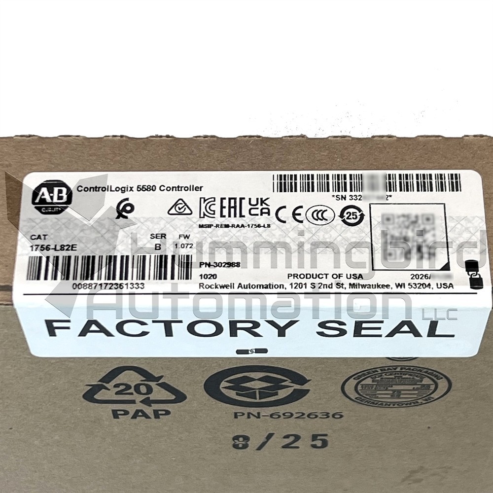 2026 Allen Bradley 1756-L82E /B ControlLogix SEALED Surplus PLC 5MB *US SELLER*