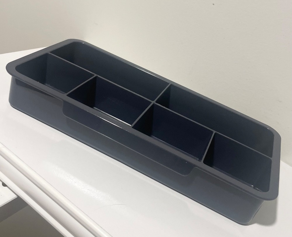 Tupperware Stow n Go Insert Tray - 1423-3 - Grey | VGC | Free Postage