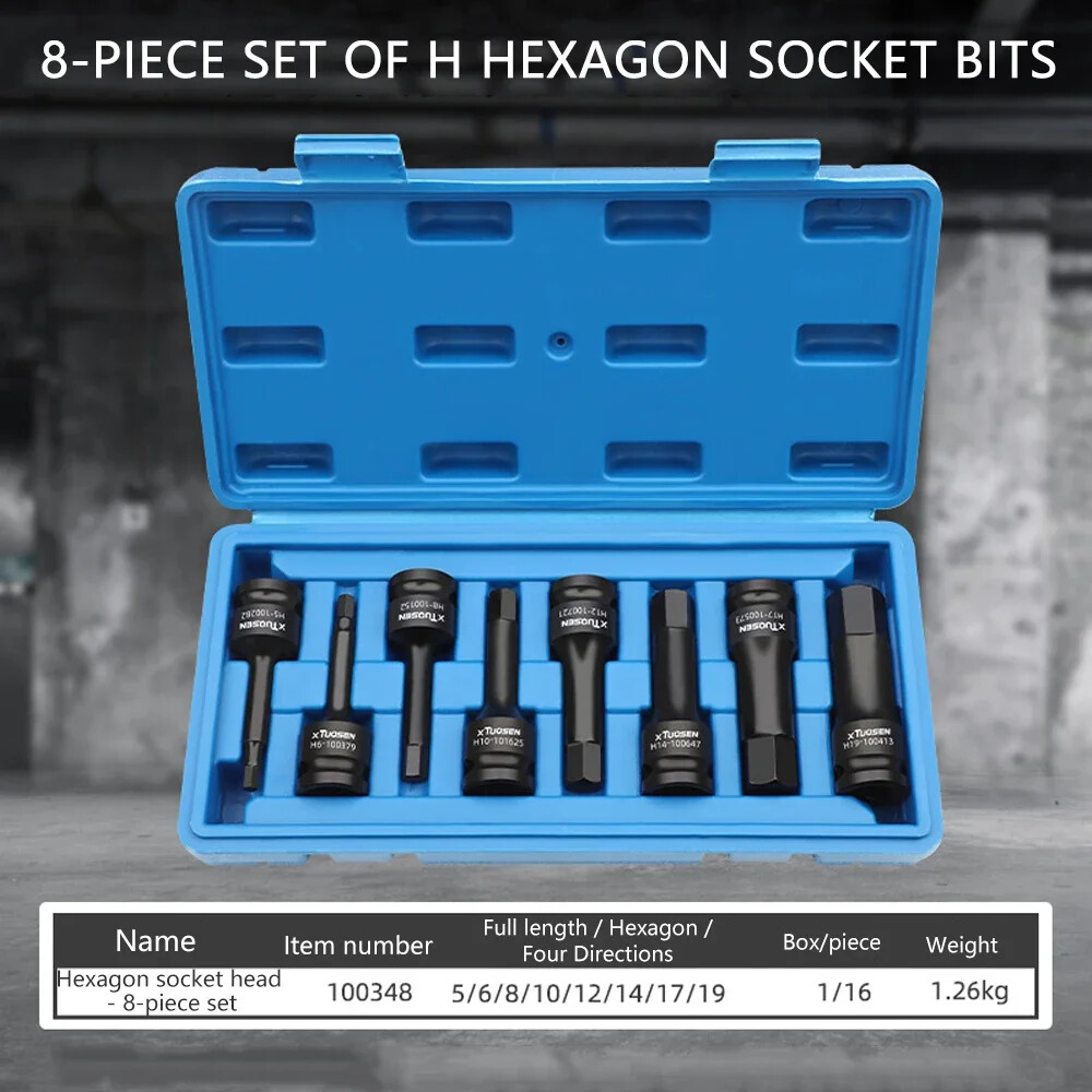 8PCS/Set Removal Tools Car Repair Tools Hexagonal Socket Inside The Wind