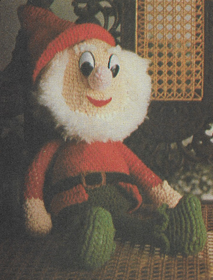 vintage, Danny Dwarf crochet pattern instructions