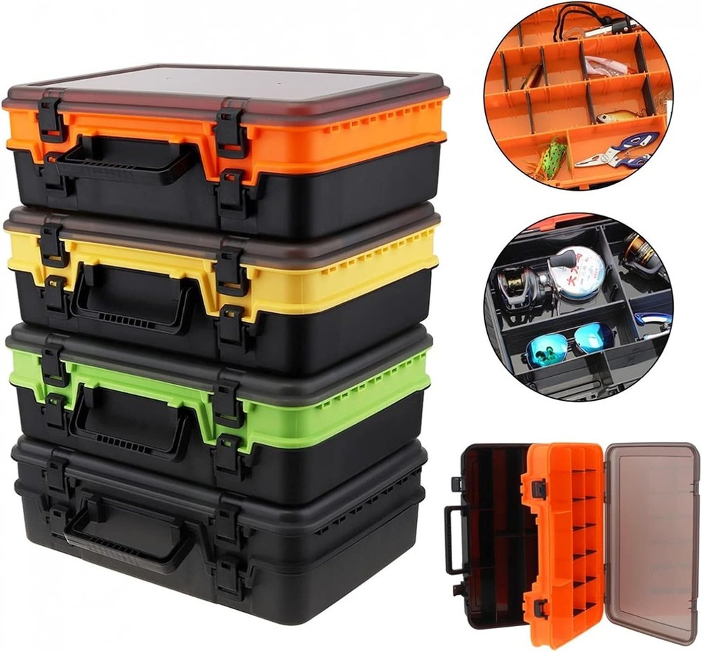 Tool Boxes Multifunction Tool Box Double Sided Thickened Large Tackle Boxes Hard