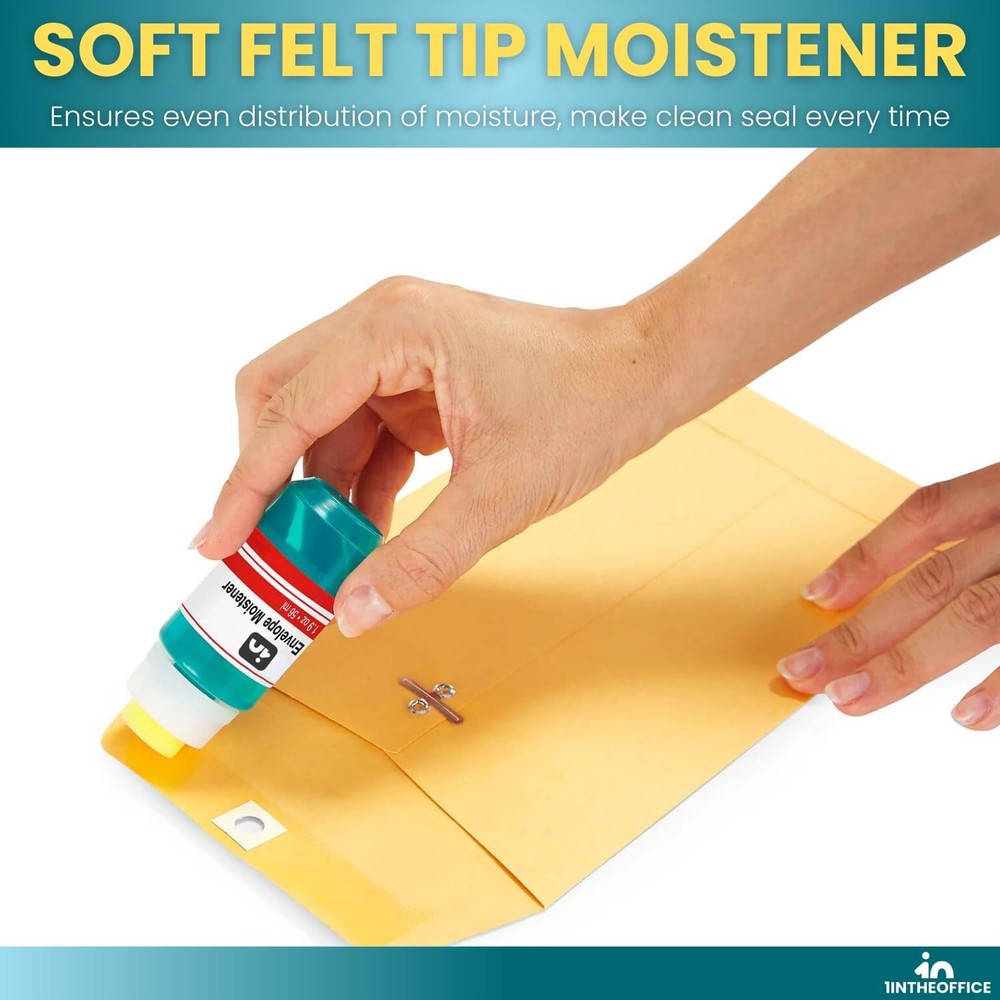 Envelope Moistener, Envelope Sealer, Letter Moistener, 2 oz., 4 Pack