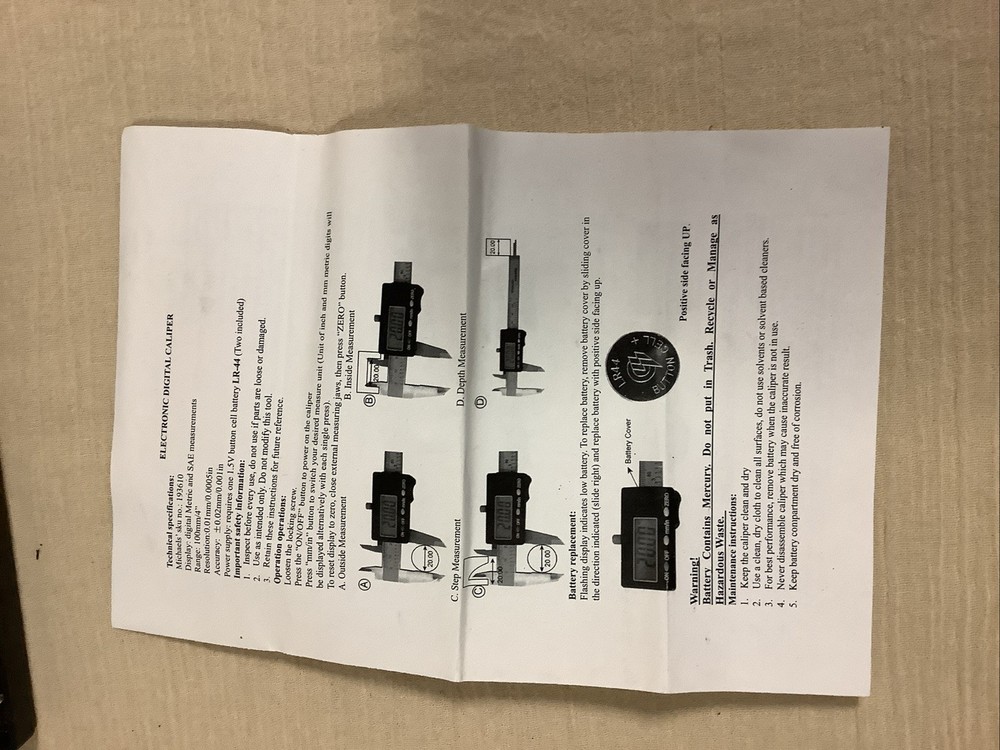 Digital Caliper- Bead landing Digital Caliper 4-100MM