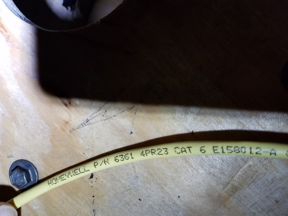 Southwire Genesis 6361 23/4P CAT6 LAN UTP Networking Cable Plenum Yellow/100ft
