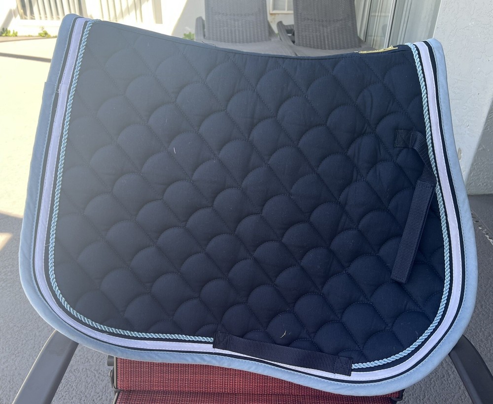 Roma saddle pad english, Navy, All Purpose