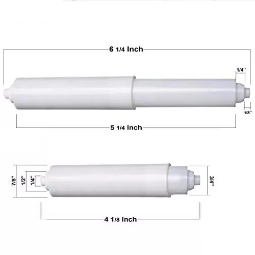 2 pc Toilet Paper Holder SPOOL Replacement Tissue Roll Spindle Spring Insert H92