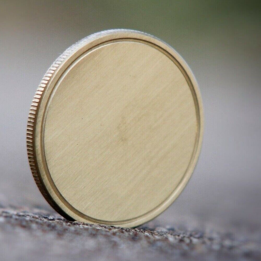 10pcs Blank Brass Challenge Coin 40mm - Laser Engravable