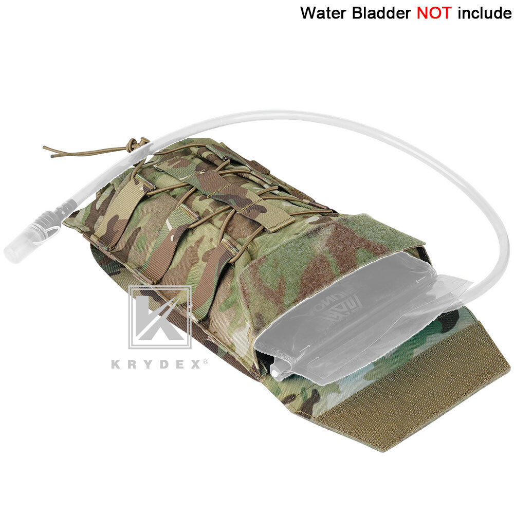 KRYDEX Tactical Hydration Carrier Modular MOLLE Backpack Outdoor Panel for Vest