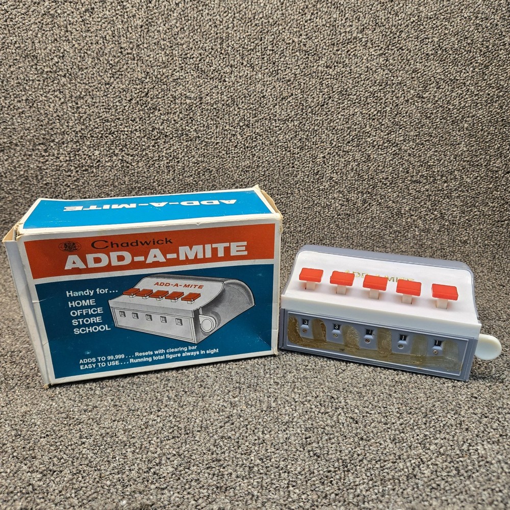 Vintage Chadwick Add-A-Mite Toy w/Box - Missing FacePlate