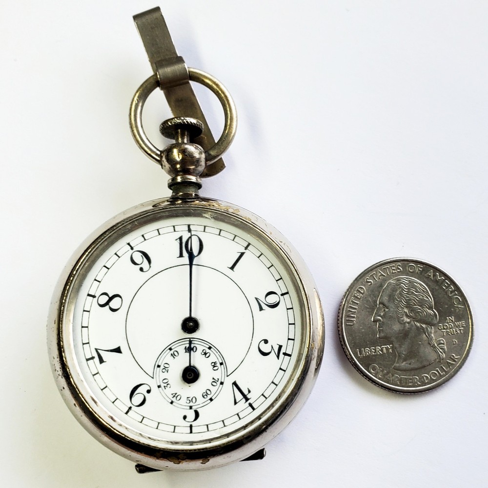 Vintage Early 1900s Henri Chatelain French Double-Dial Pedometer