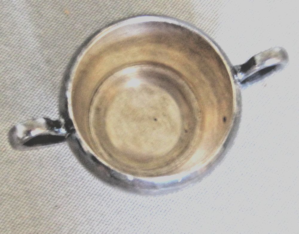Academy Silver on Copper Sugar Bowl Vintage Server No Lid