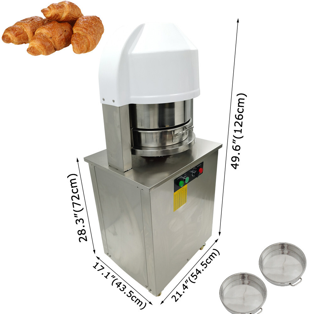 110V Electric Automatic Dough Divider Rolling Cutter 20 Pieces Dough & Bakery
