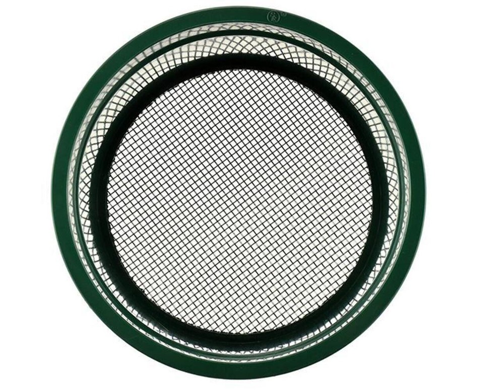 6-Inch Green Mini Stackable Sifting Pan - 7 Mesh Size Options