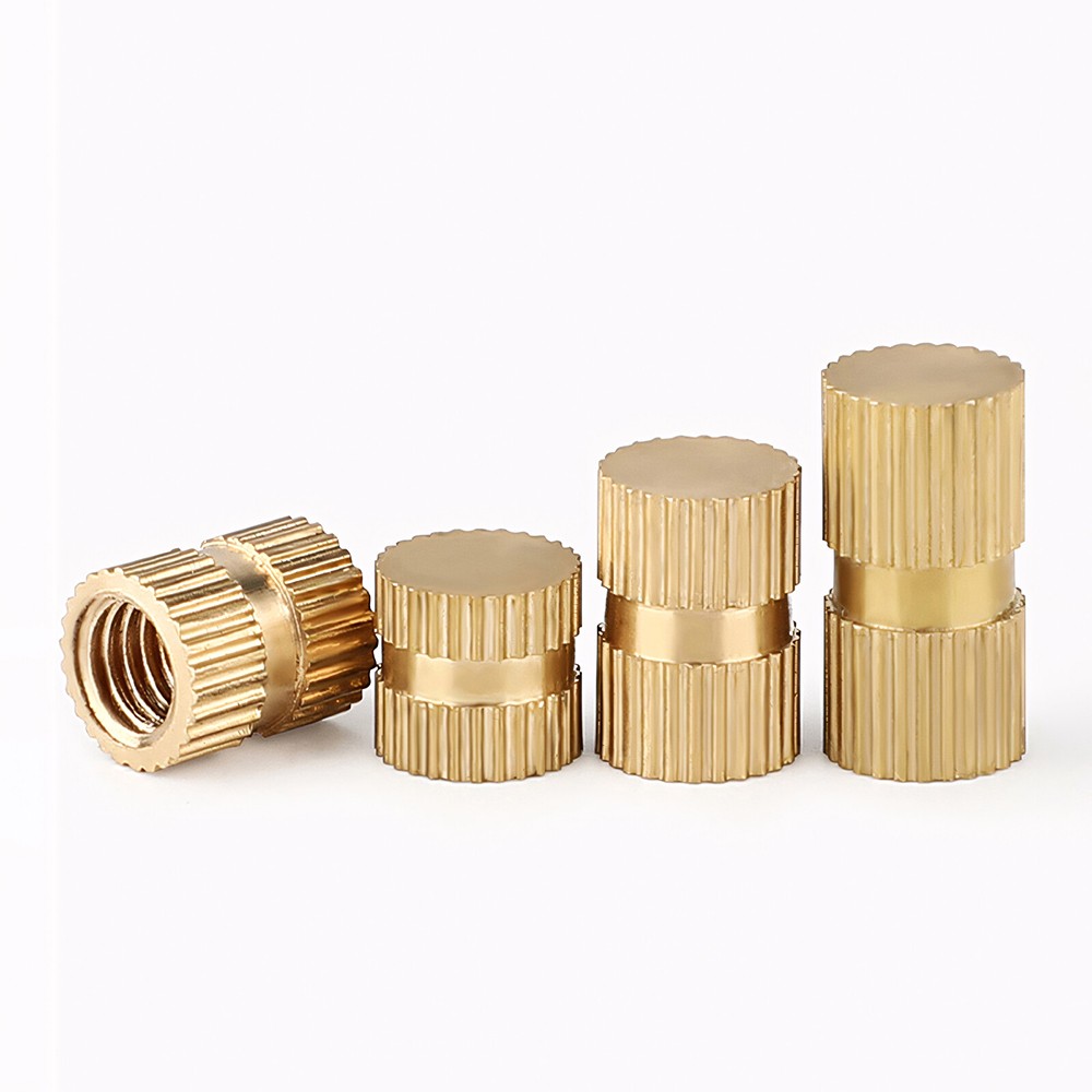 Solid Brass Knurled Insert Nuts Thumb Embedded Nuts Blind-hole M3 M4 M5 M6 M8