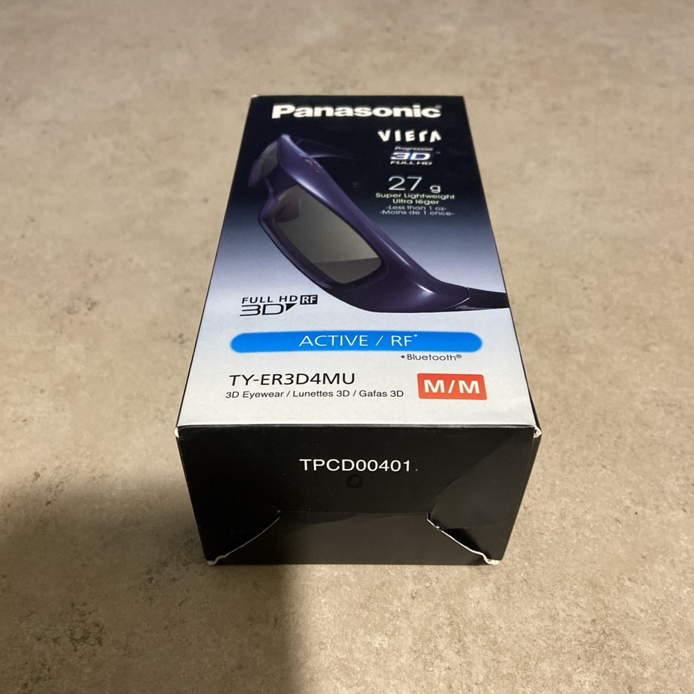 Panasonic Viera Progressive 3D Full HD Active RF Bluetooth Glasses MM TYER3D4MU