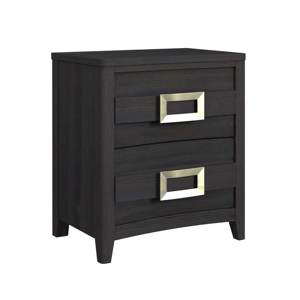 Chett King 3PC Bedroom Set with LED in Black