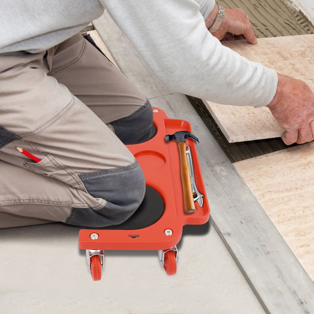 Rolling Knee Pads With Wheels Creeper Used For Tile Work Floor Construction Tool