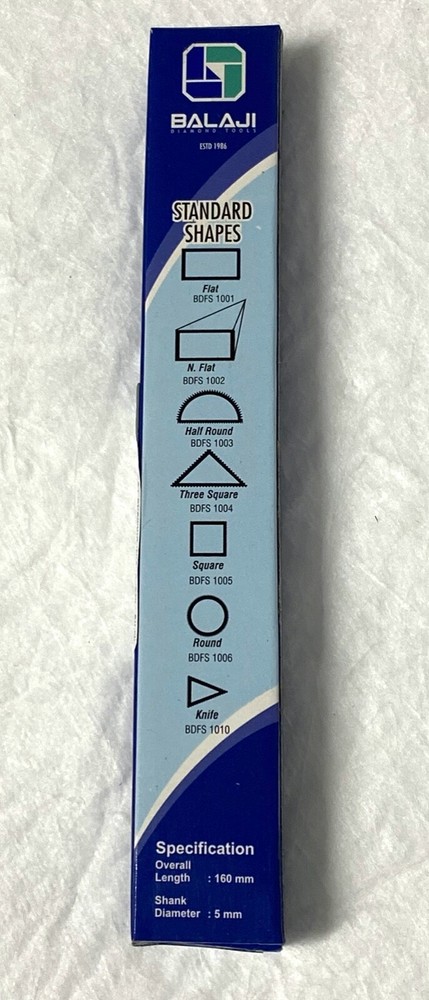 NEW Diamond Needle Files Super Grade Shape NEEDLE FLAT