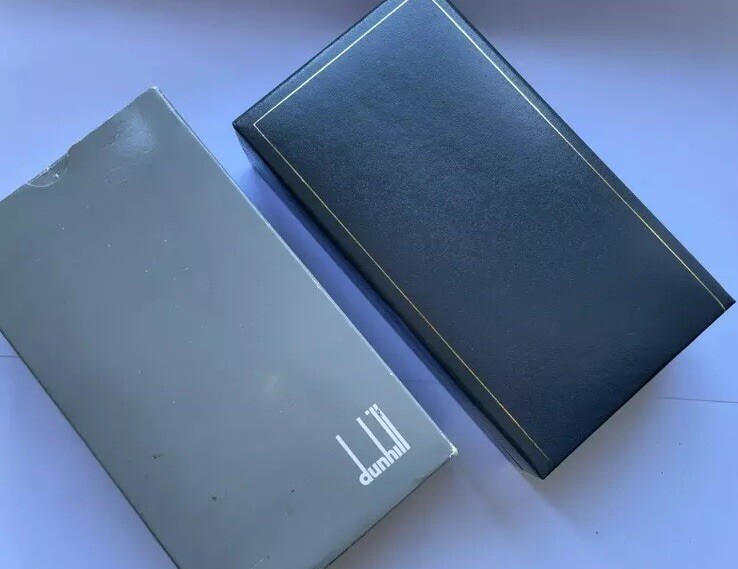 Mint Boxed Dunhill Silver ‘Barley’ Unique Table Lighter - Working