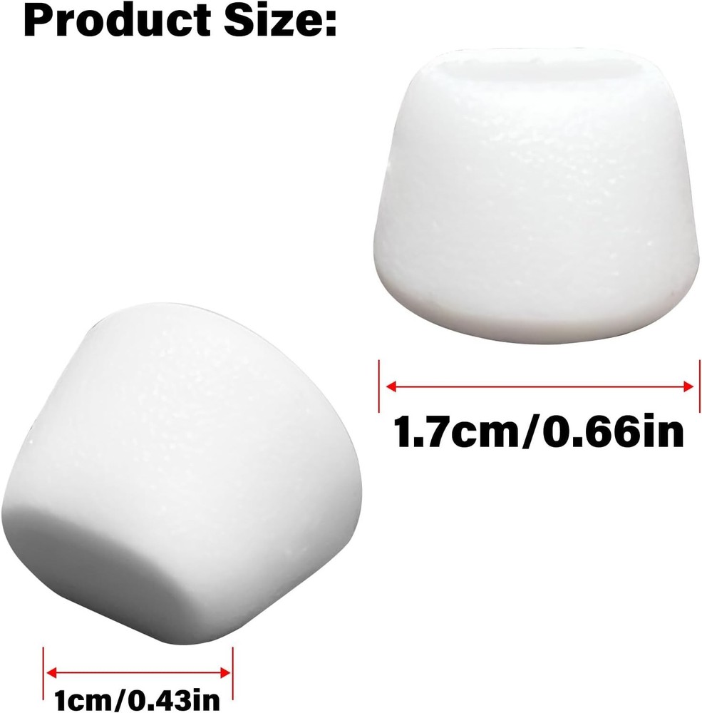 24-Pack Kohler Kitchen Sink Rack Feet Replacement for Part 84544-0 White