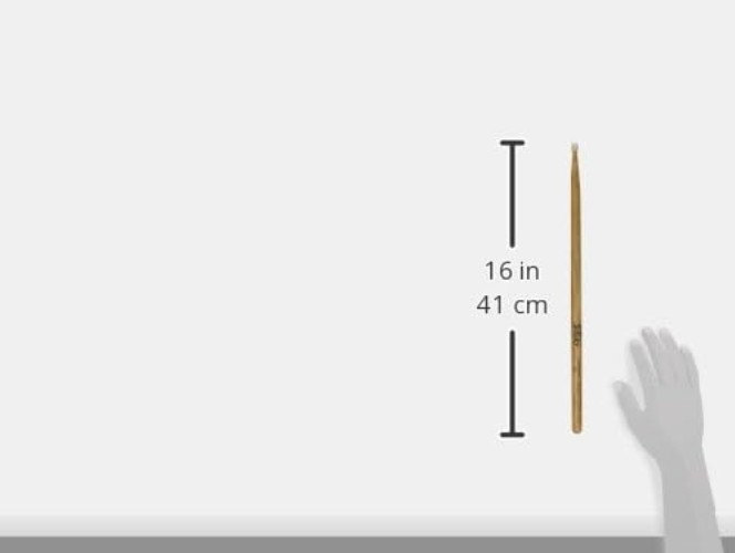 On-Stage Hickory 7A Nylon Tip Drumsticks, 12 Pairs