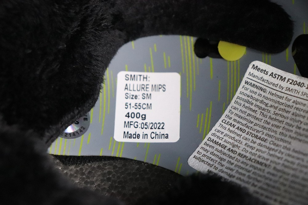 SMITH Allure MIPS Womens Small, Matte Lapis Risoprint Missing Part READ
