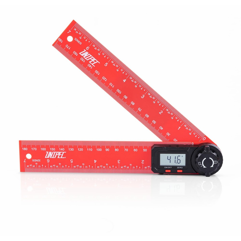 Digital Angle Finder Protractor, 7" / 200 mm Angle Measuring Tool with LCD Di...