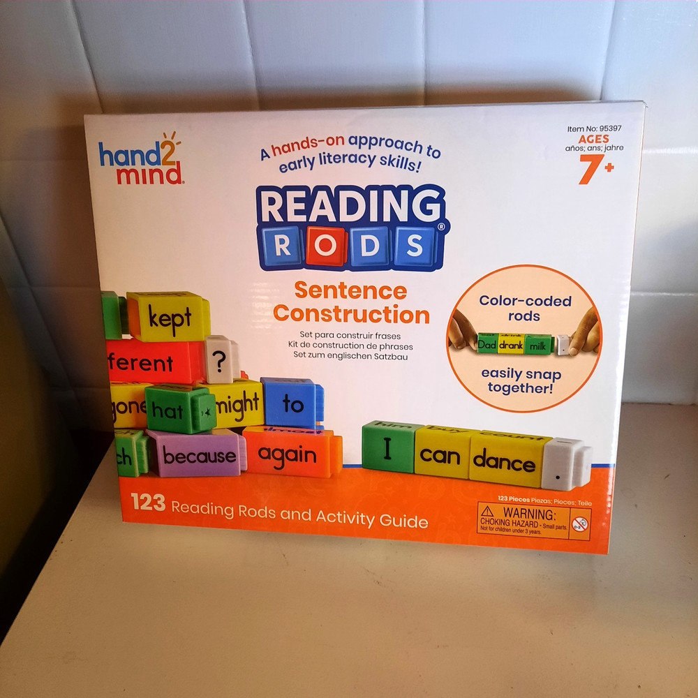 2- Hand2Mind Reading Rods-Sentence Construction- Prefixes & Suffixes-Ages 7+