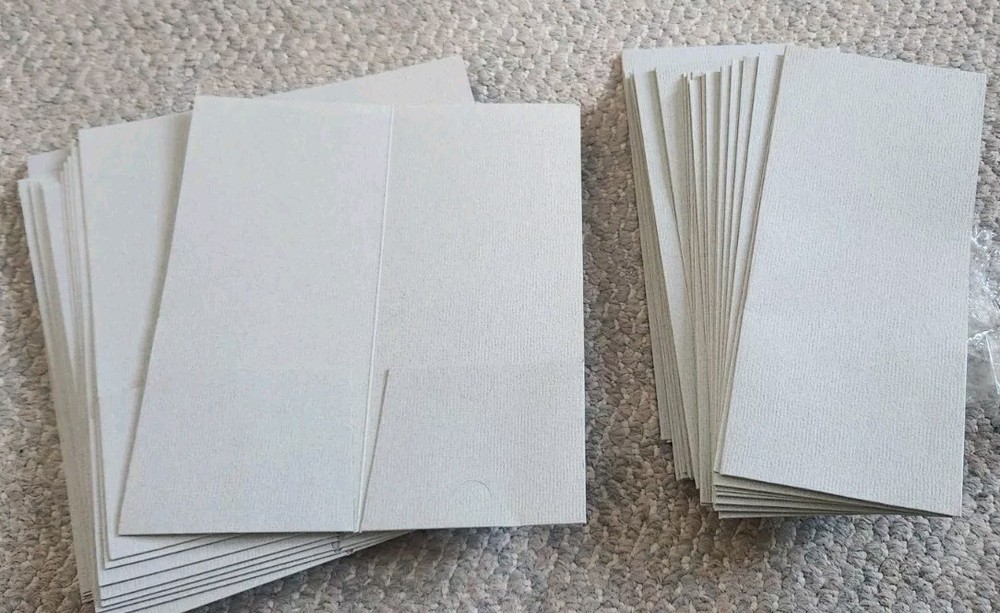 50 Gray Bi Folding Envelope Cards Holder