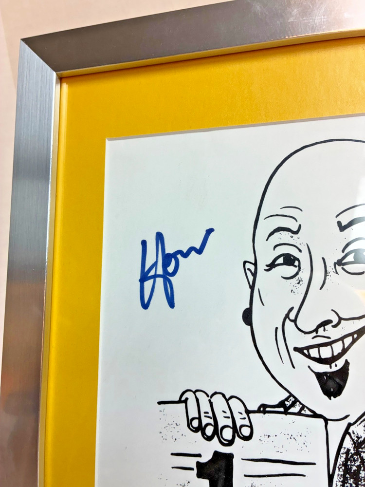 Howie Mandel Autographed Caricuture Steven Simon JSA Authenticated Framed
