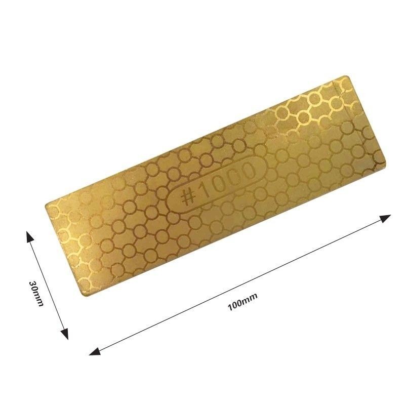 Double Sided Diamond Sharpener Stone Gold Sharpening Whetstone Tool Set Of 1